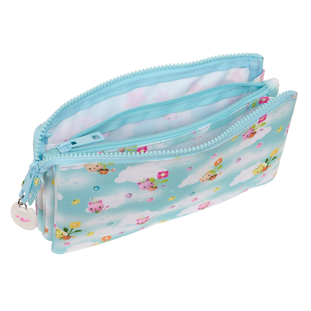 Portatodo Doble Gabby's Dollhouse Azul 22 x 12 x 3 cm