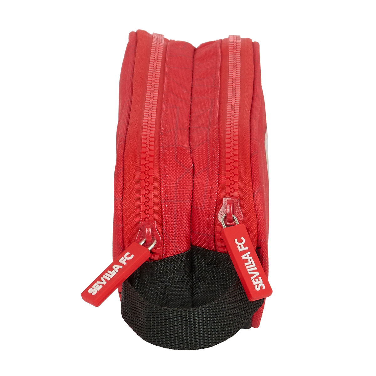 Portatodo Doble Sevilla Fútbol Club Negro Rojo 21 x 8 x 6 cm