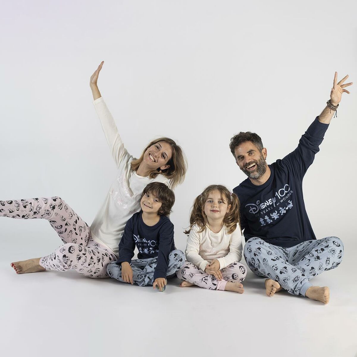 Pijama Infantil Disney Beige