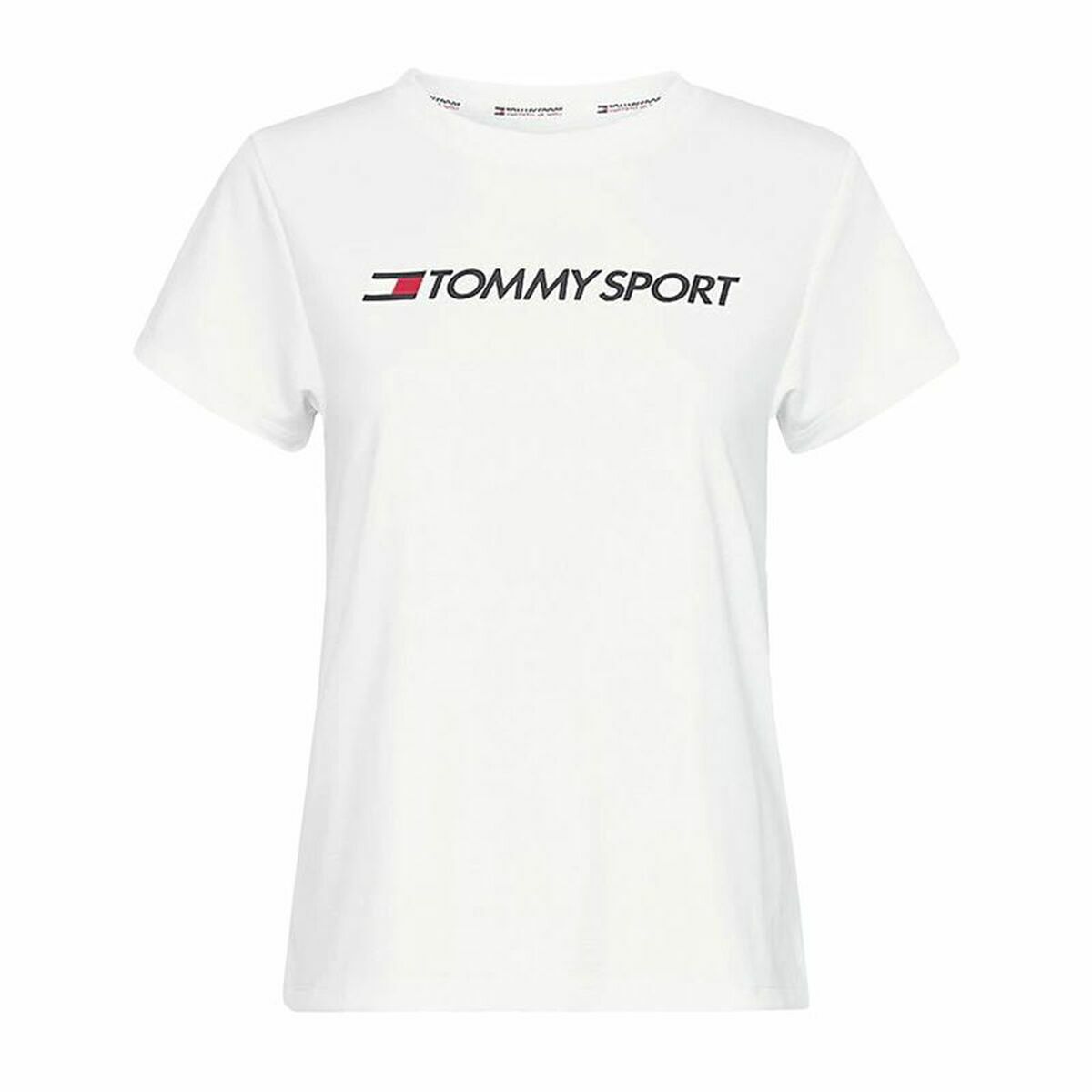 Camiseta de Manga Corta Hombre Tommy Hilfiger Logo Chest Blanco