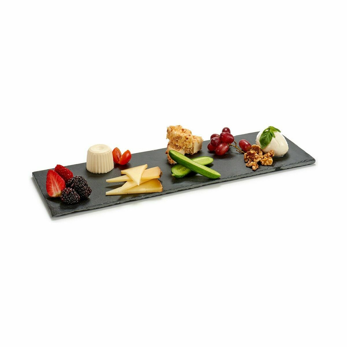 Bandeja de Aperitivos Kinvara Negro 50 x 0,5 x 15 cm 15 x 0,5 x 50 cm (12 Unidades)