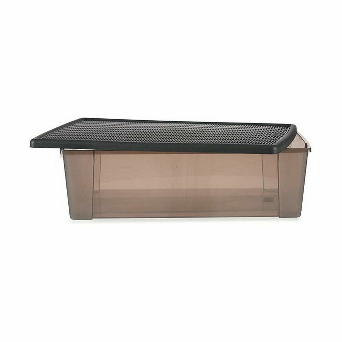 Caja de Almacenaje con Tapa Stefanplast Elegance Gris Transparente Plástico 30 L (6 Unidades)