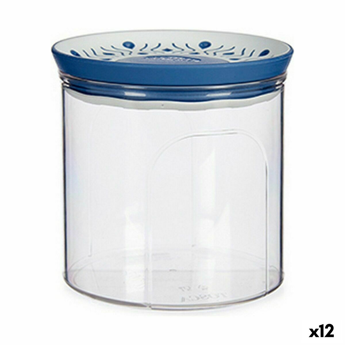 Bote Stefanplast Tosca Azul Plástico 700 ml 11,7 x 11 x 11,7 cm Hermético (12 Unidades)