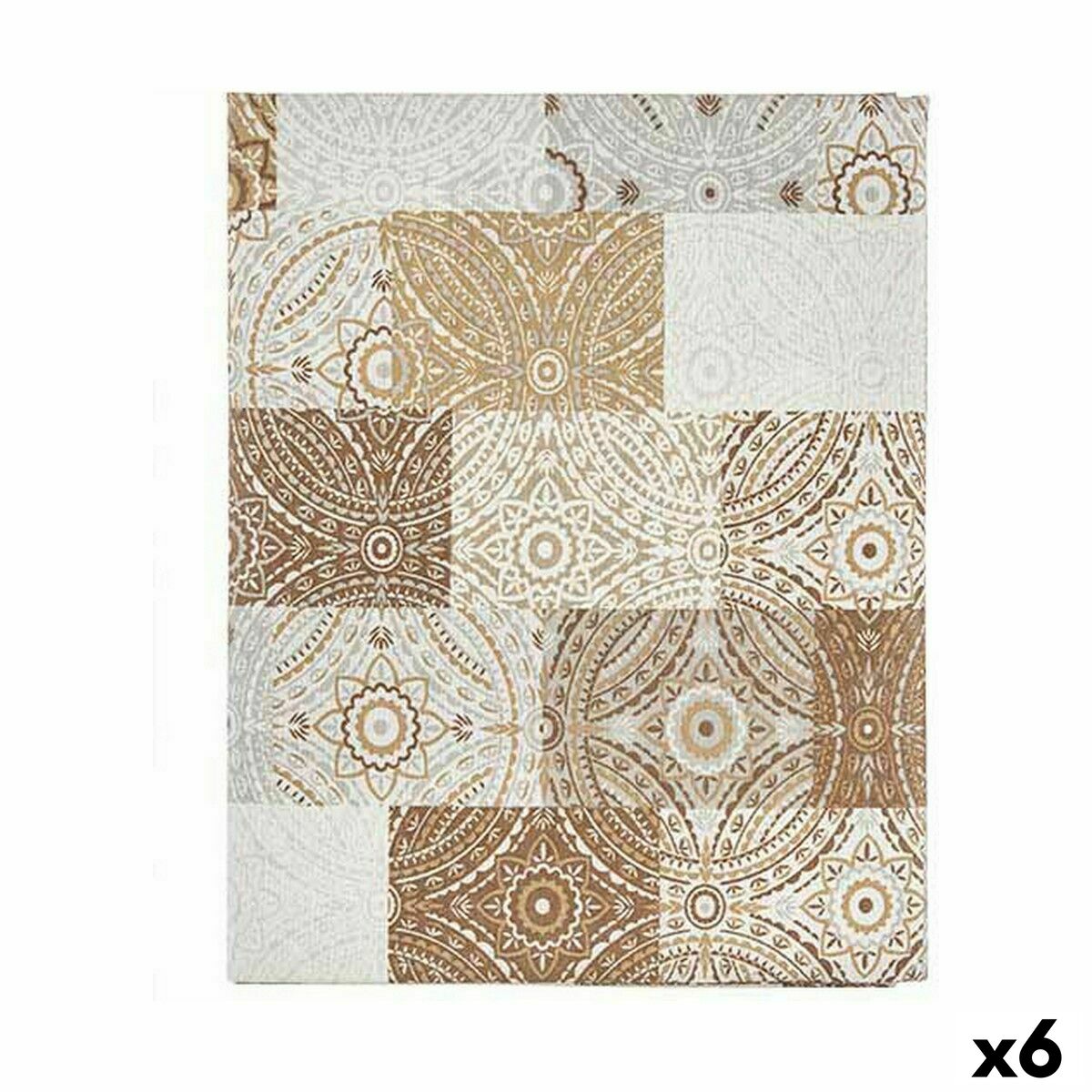 Mantel antimanchas Kinvara Beige Loneta Antimanchas Azulejo 140 x 180 cm (6 Unidades)