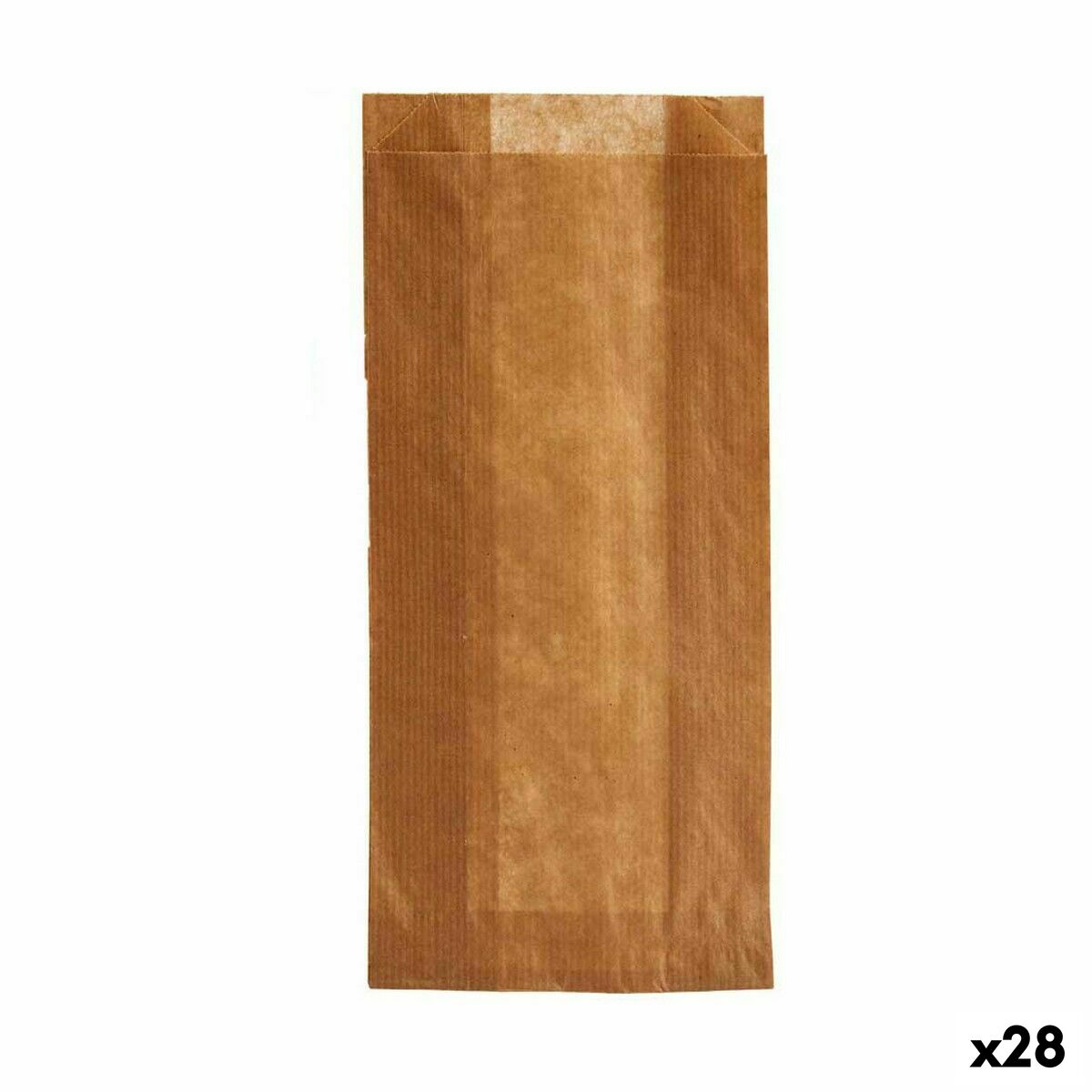Set de Bolsas Reutilizables para Alimentos Kinvara Marrón Celulosa 10 x 34 cm 11,5 x 5 x 19,5 cm Compostable (28 Unidades)