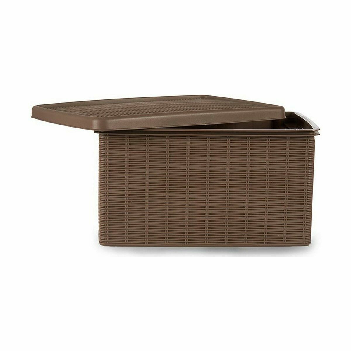 Caja de Almacenaje con Tapa Stefanplast Elegance Beige Plástico Lateral (5 Unidades)