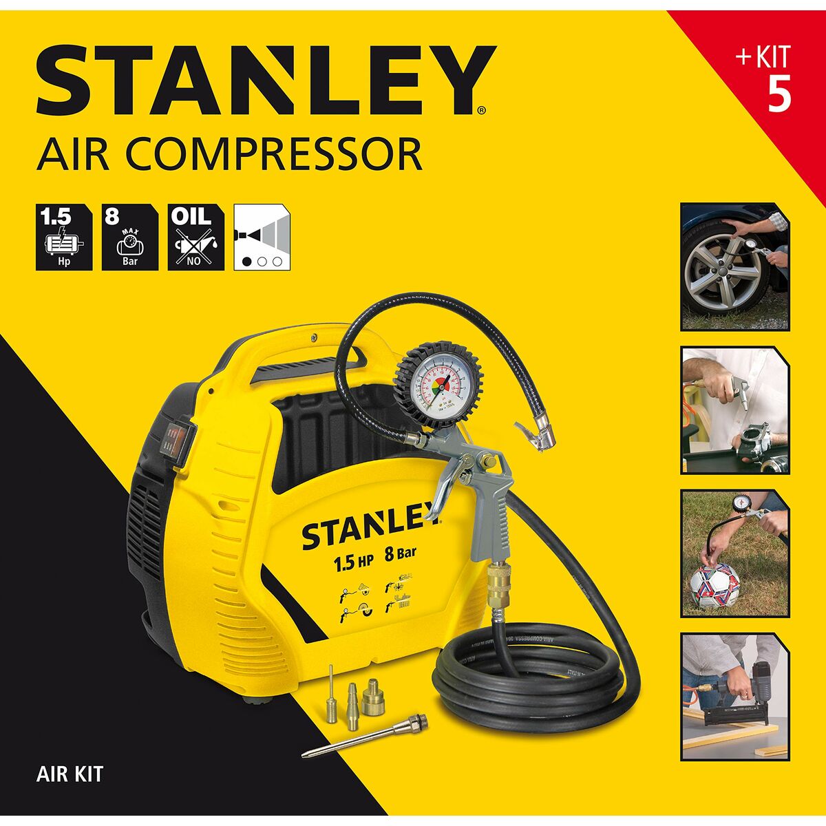 Compresor de Aire Stanley 1868 1100 W 230 V