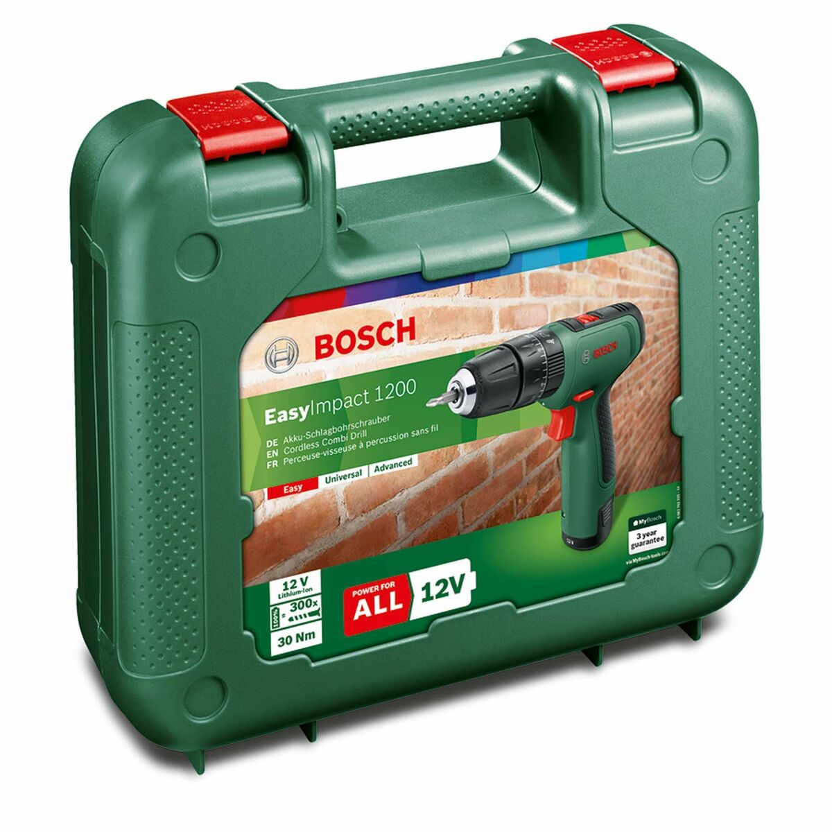 Taladro Percutor BOSCH 06039D3104 12 V 30 Nm (1 unidad)