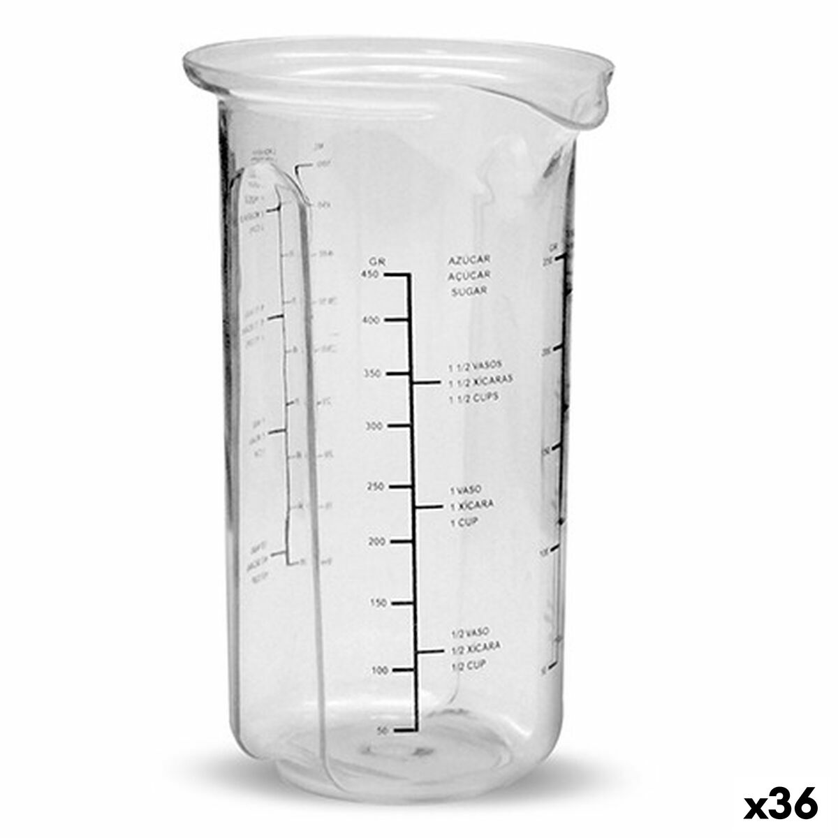Vaso medidor Poliestireno Plástico (36 Unidades)