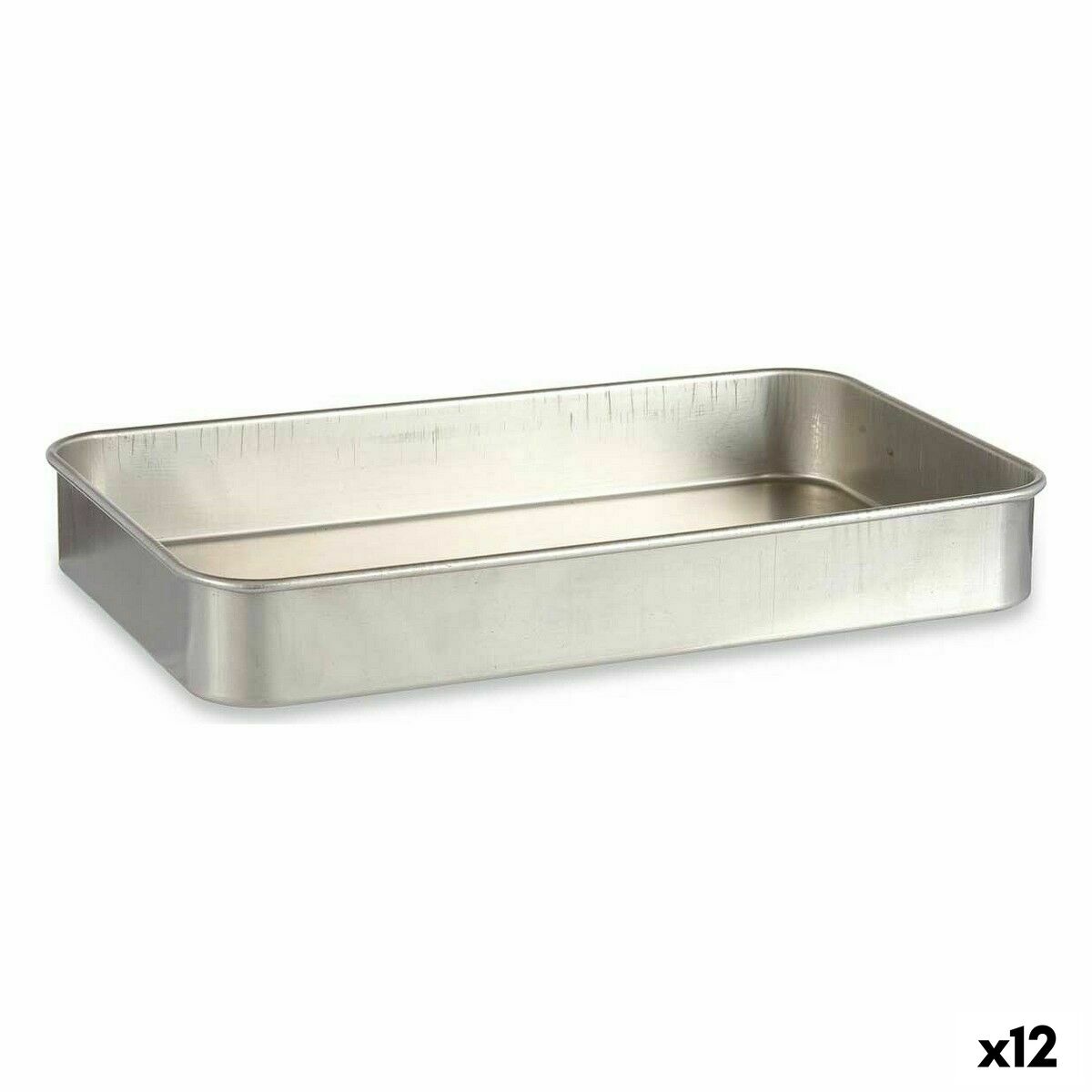 Rustidera Kinvara Plateado Aluminio 28,5 x 6,5 x 46 cm 46 x 6,5 x 28,5 cm 46 x 7 x 28,5 cm (12 Unidades)