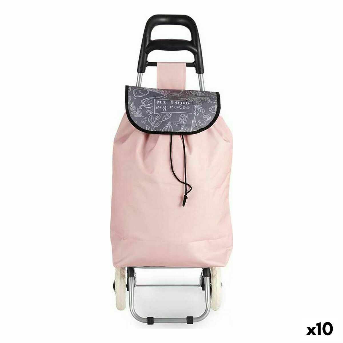 Carro de Compra Kinvara Rosa 3,3 L 20 x 95 x 34 cm (10 Unidades)