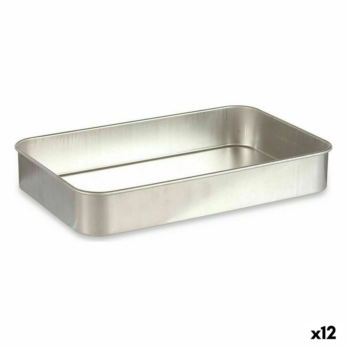 Rustidera Kinvara Plateado Aluminio 41 x 6,5 x 26 cm (12 Unidades)