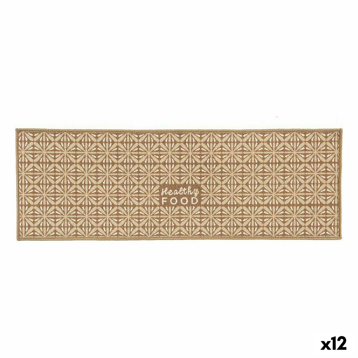 Alfombra Kinvara Healthy Food Beige 40 x 120 cm 40 x 0,05 x 119 cm Multiusos (12 Unidades)