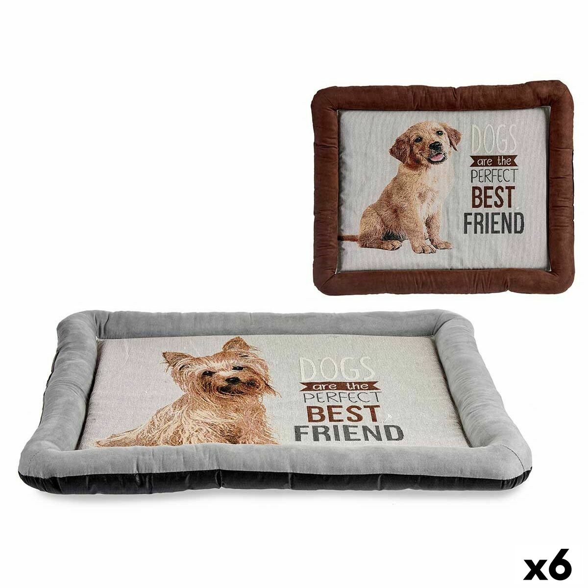 Cama para mascota Mascow 60 x 6 x 74 cm Perro (6 Unidades)