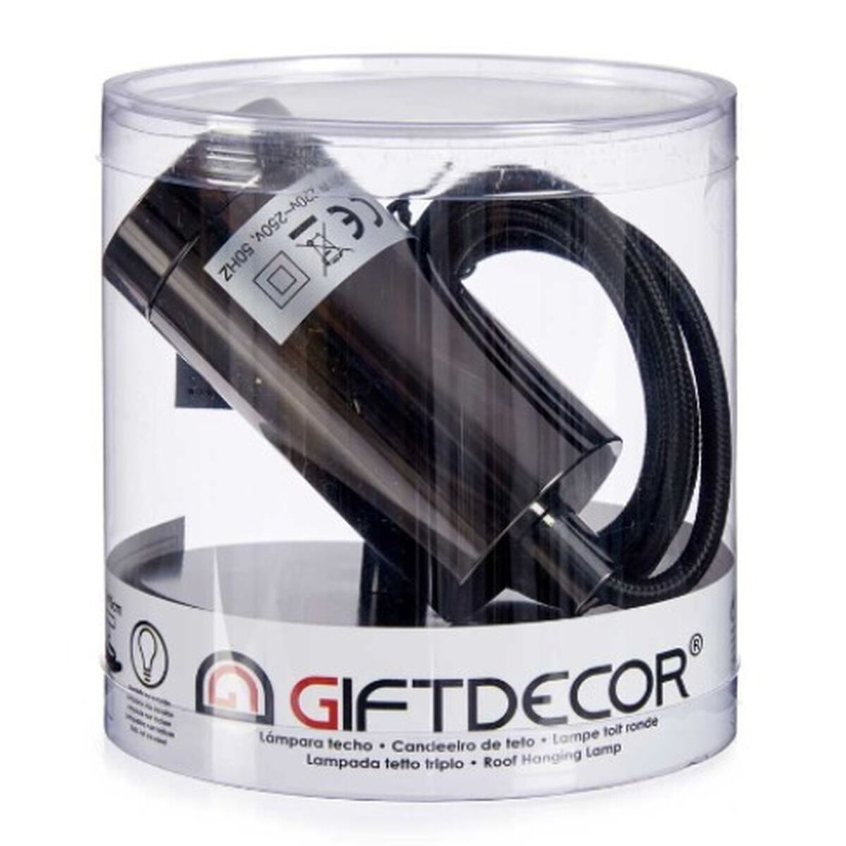 Lámpara de Techo Gift Decor Negro 60 W (6 Unidades)