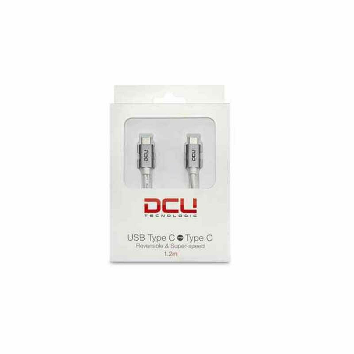 Cable USB-C a USB-C DCU 30402010 Blanco (1 m)