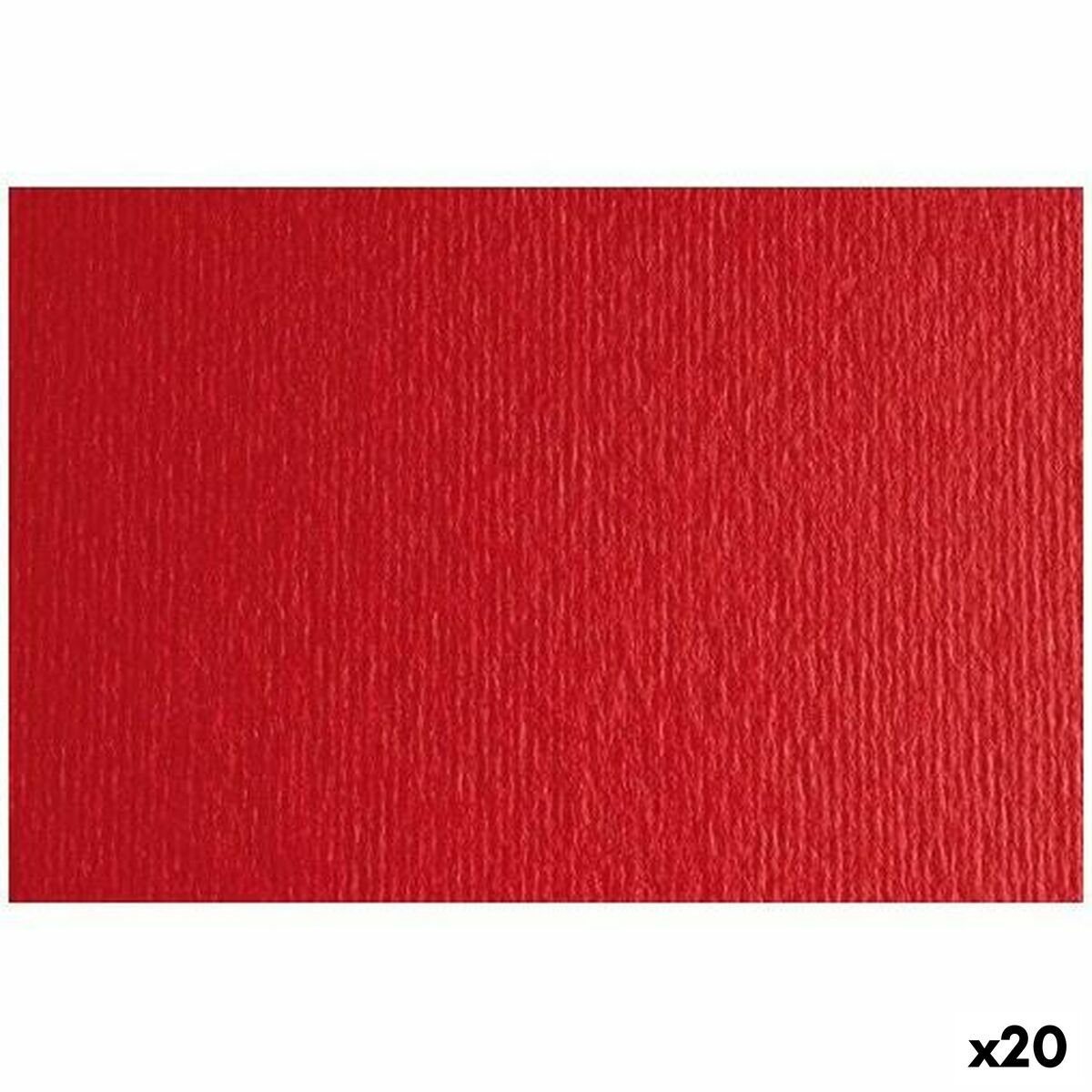 Cartulina Sadipal LR 200 Rojo 50 x 70 cm Texturizada (20 Unidades)