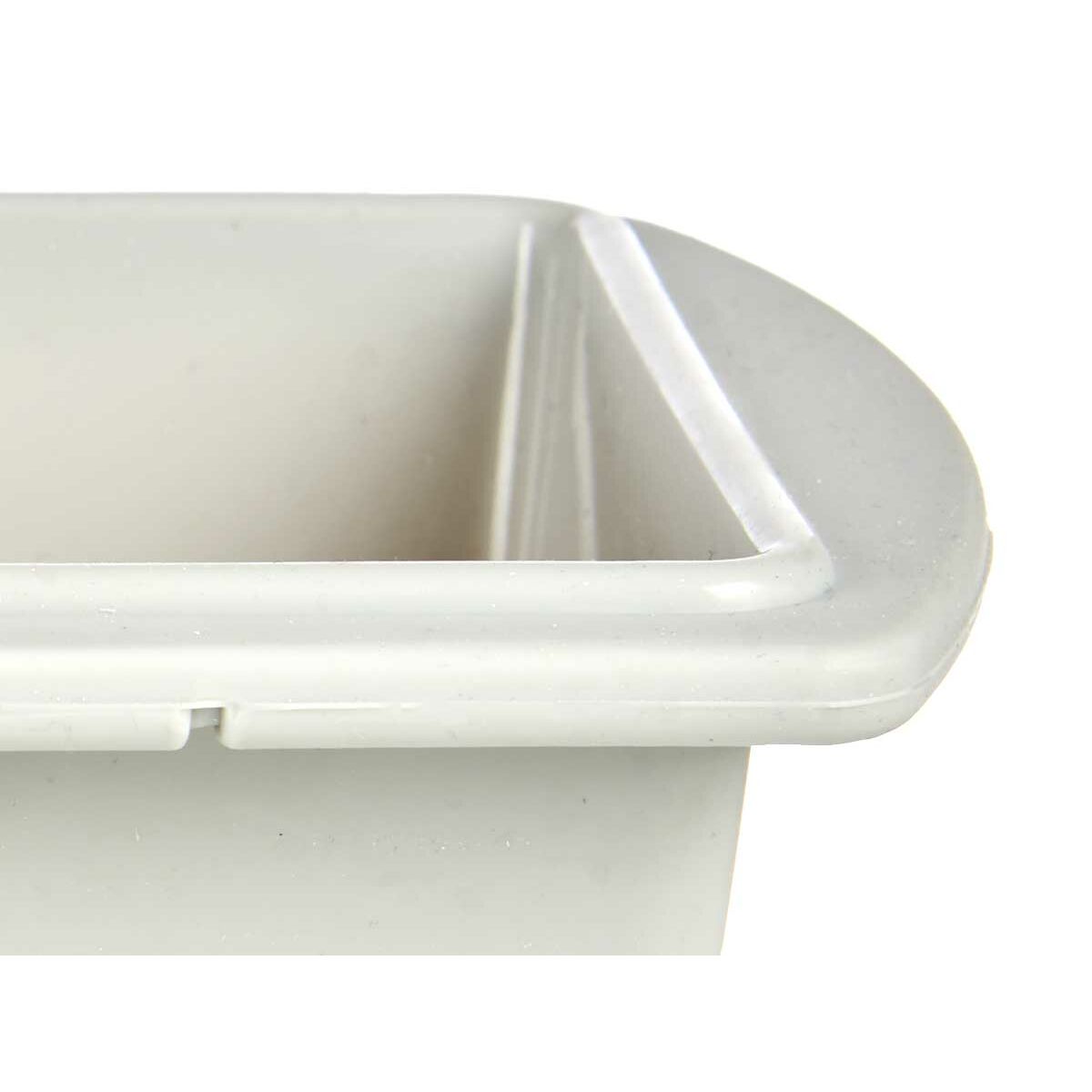 Molde para Repostería Kinvara Gris claro Gris oscuro Silicona 1,5 L 16 x 7 x 27,5 cm Bizcocho (6 Unidades)