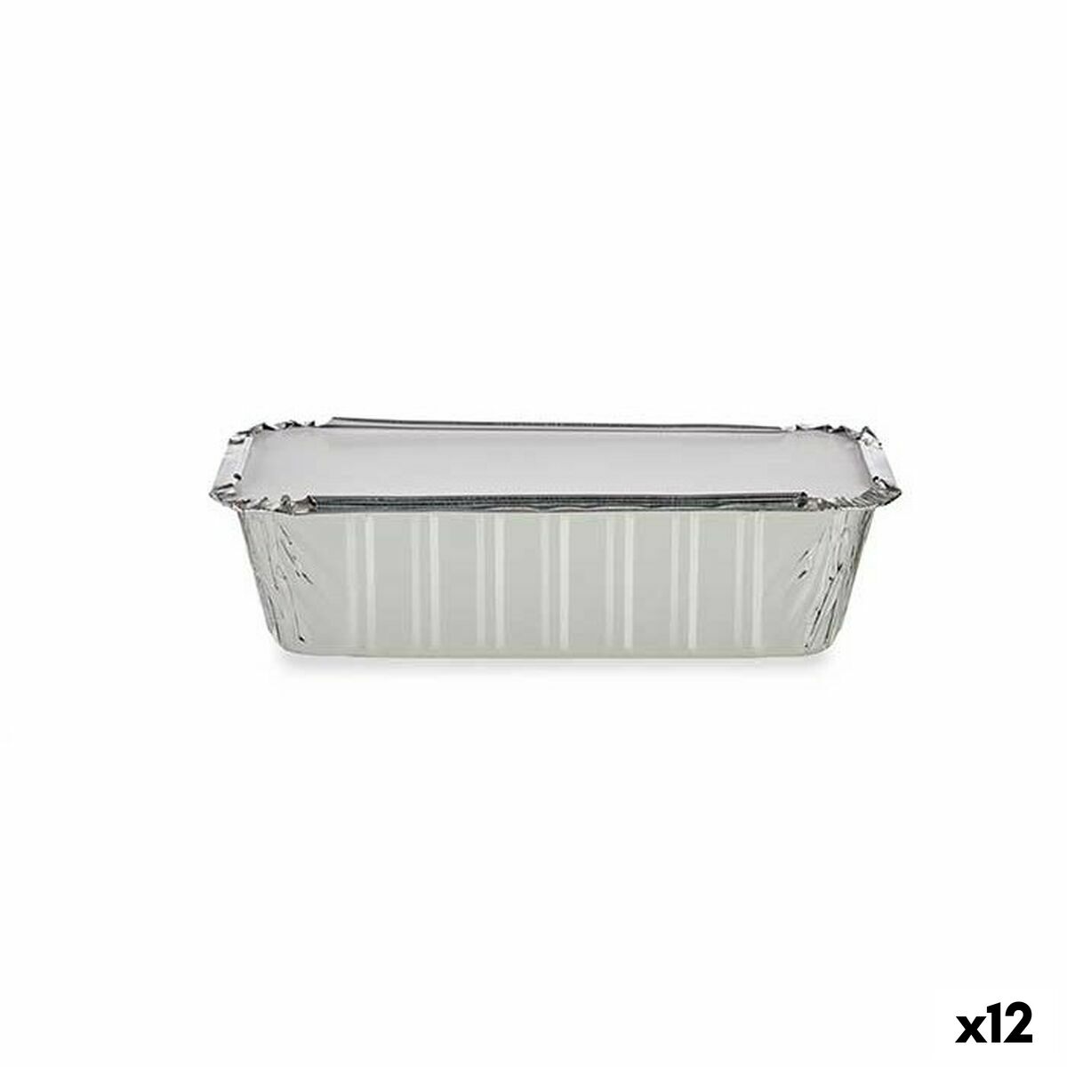 Set de bandejas para Alimentos Kinvara Desechable Con Tapa 12 Unidades