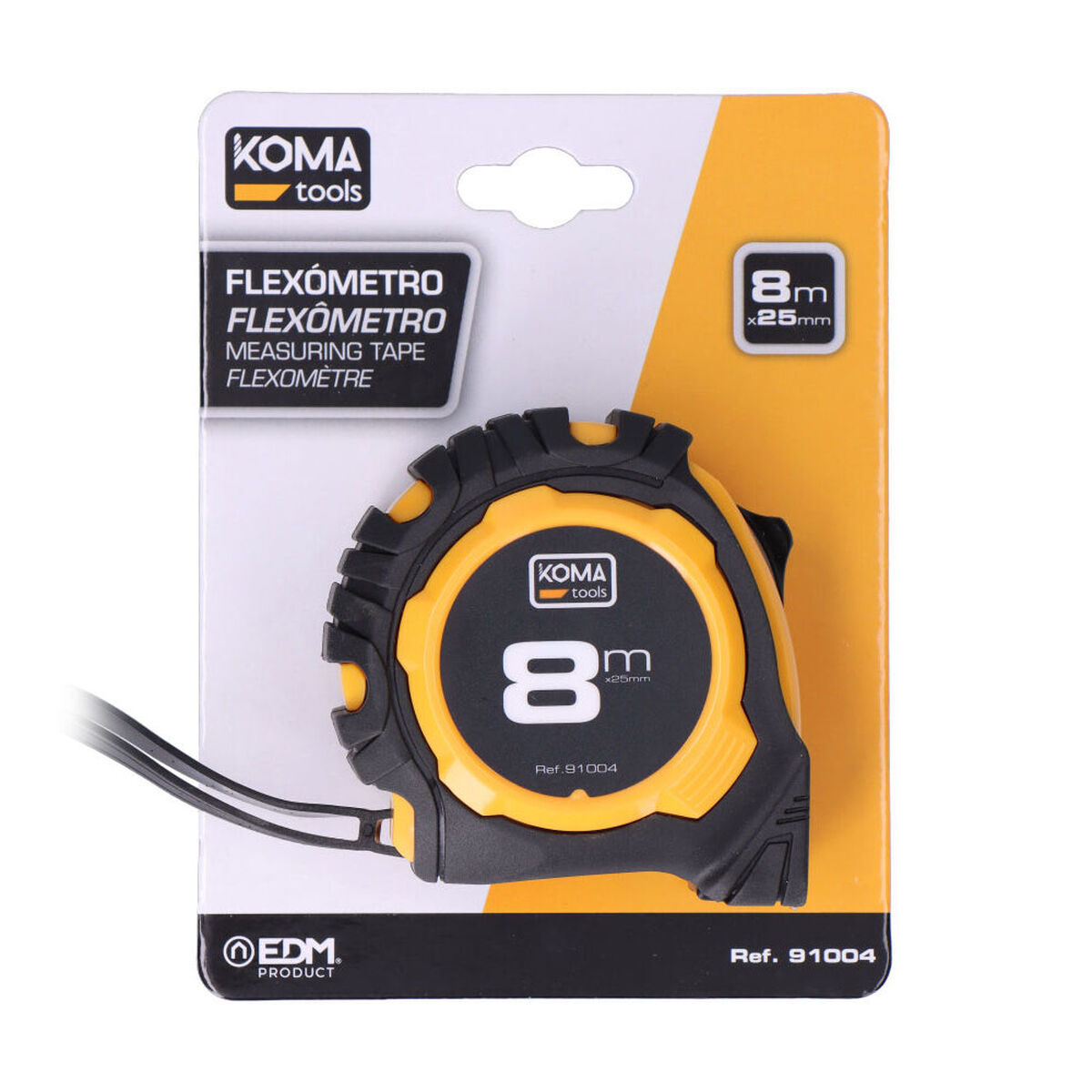 Flexómetro Koma Tools Standard ABS 8 m x 25 mm