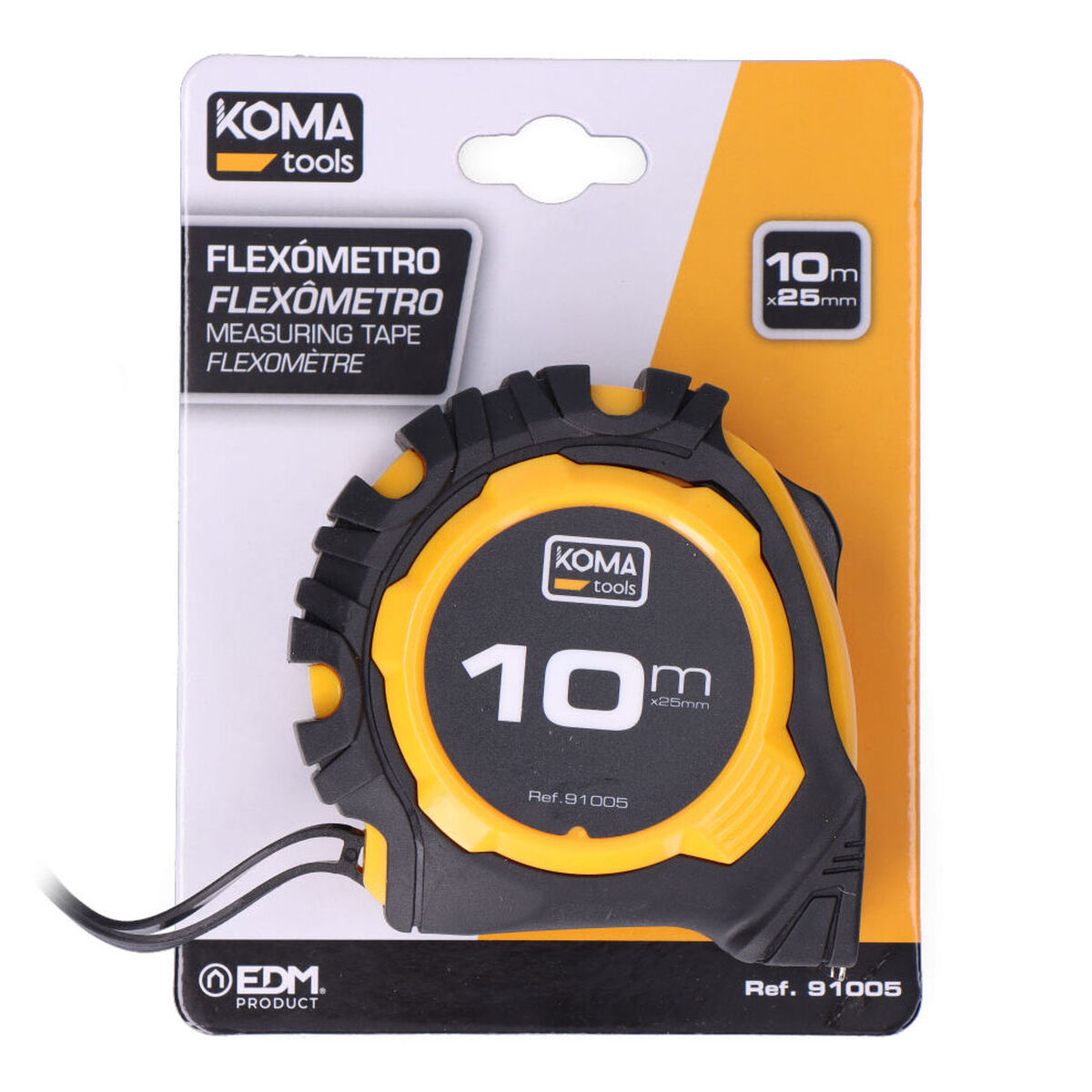 Flexómetro Koma Tools Standard ABS 10 m x 25 mm