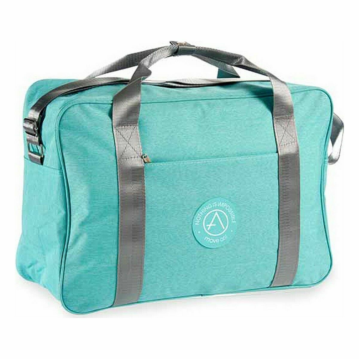Bolsa de Viaje Berilo Verde Rosa Poliéster 14 x 34 x 44 cm (12 Unidades)