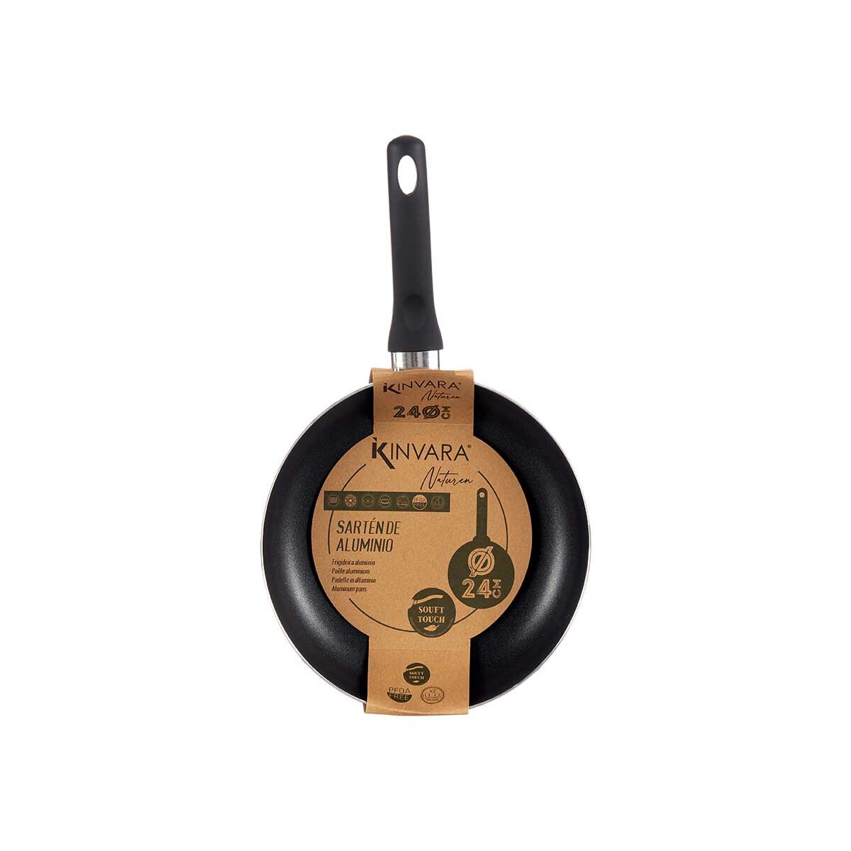 Sartén Kinvara Verde Aluminio 24 cm (6 Unidades)