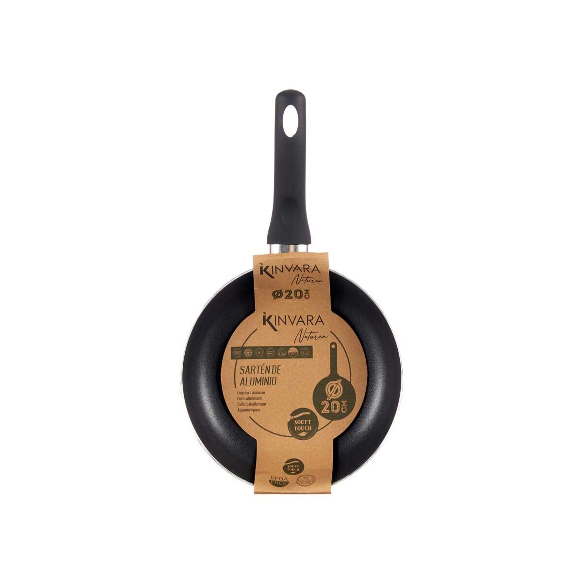 Sartén Kinvara Verde Aluminio 20 cm (6 Unidades)