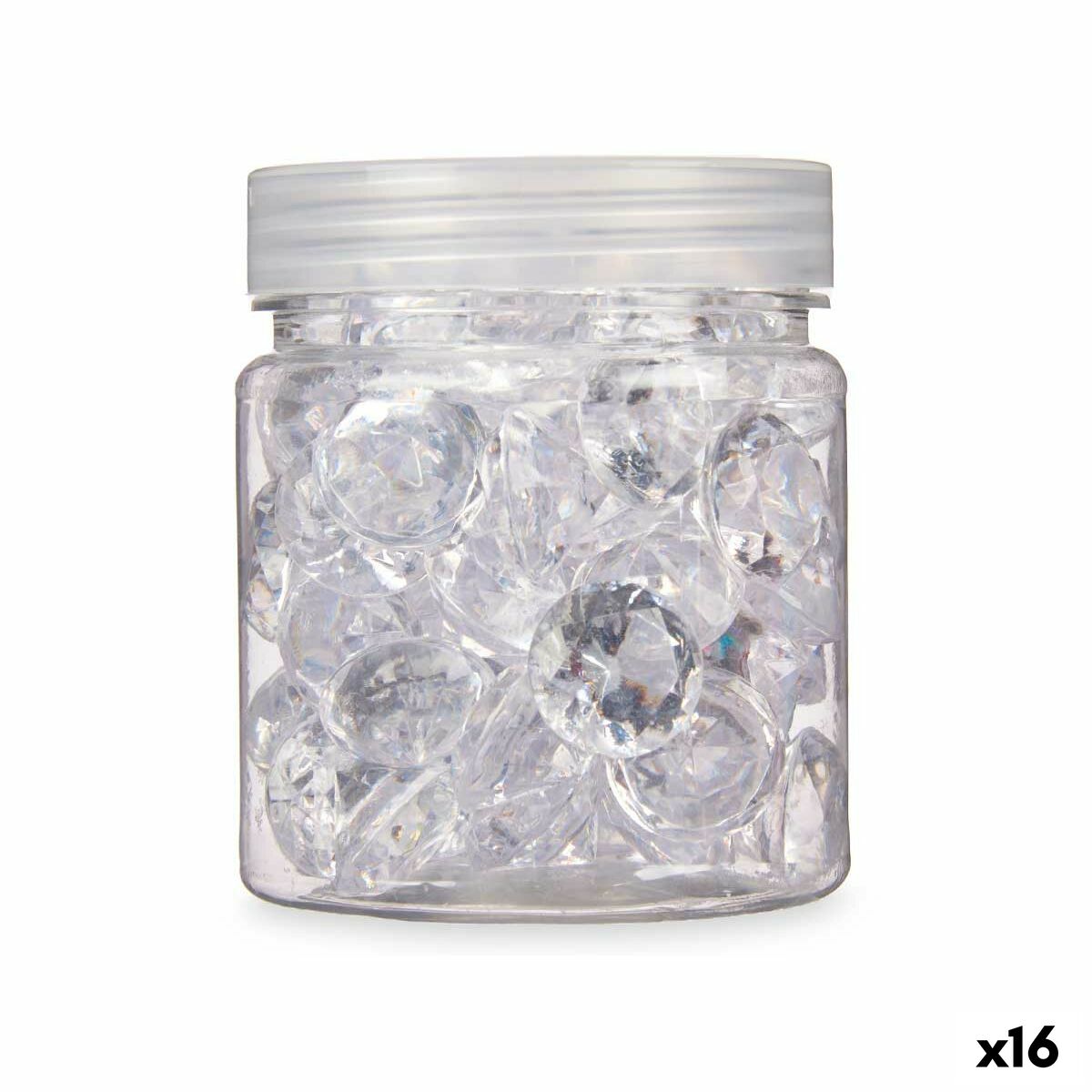 Piedras Decorativas Gift Decor Transparente 150 g Diamante (16 Unidades)