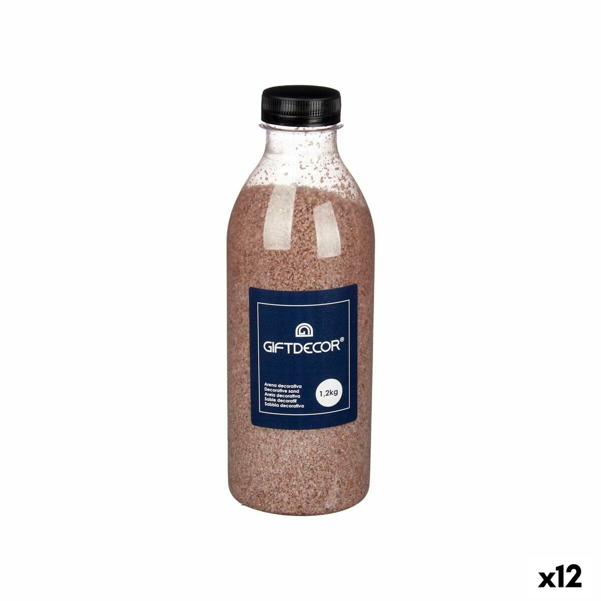 Arena Decorativa Gift Decor Marrón 1,2 kg 7,5 x 21,8 x 7,5 cm (12 Unidades)