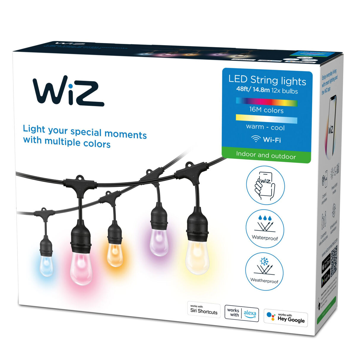 Guirnalda de Luces LED Wiz   Multicolor 8 W