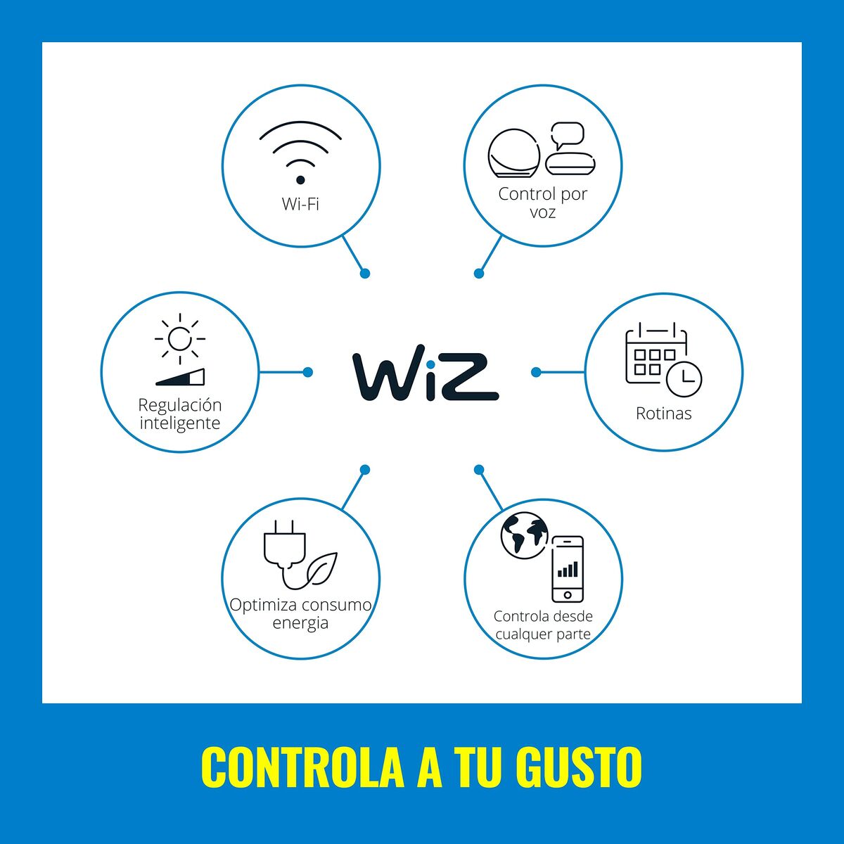 Guirnalda de Luces LED Wiz   Multicolor 8 W