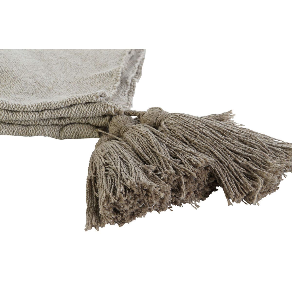 Cubrecamas DKD Home Decor Blanco Verde Beige Verde oscuro 130 x 170 x 0,5 cm (2 Unidades)