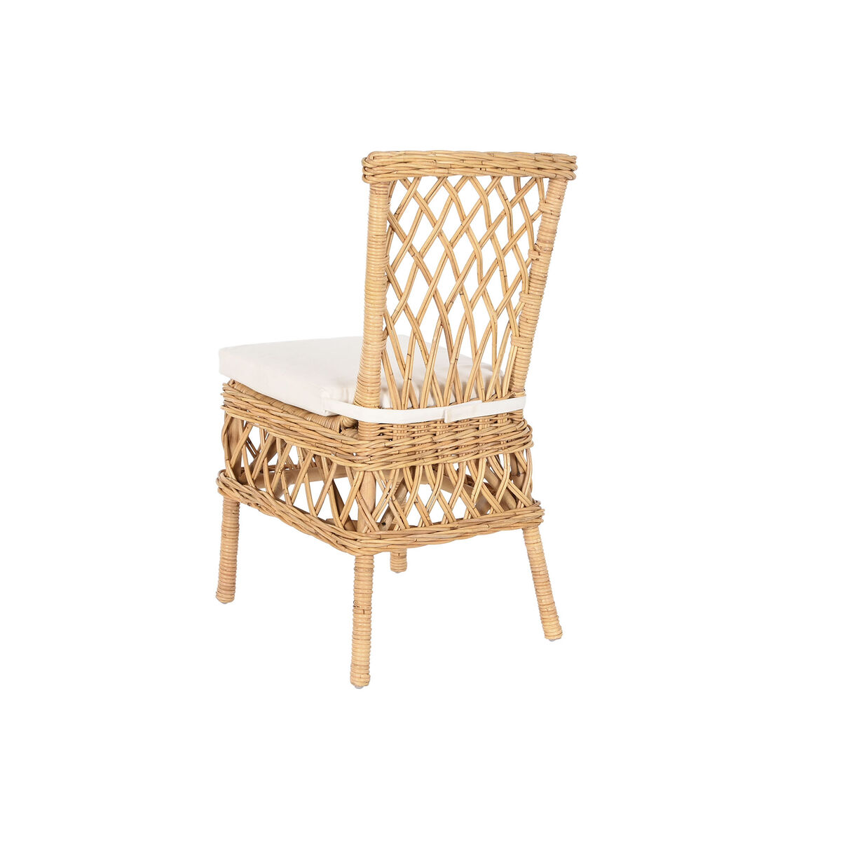 Silla DKD Home Decor Blanco Natural 45 x 55 x 85 cm 45 x 55 x 90 cm 47 x 58 x 90 cm