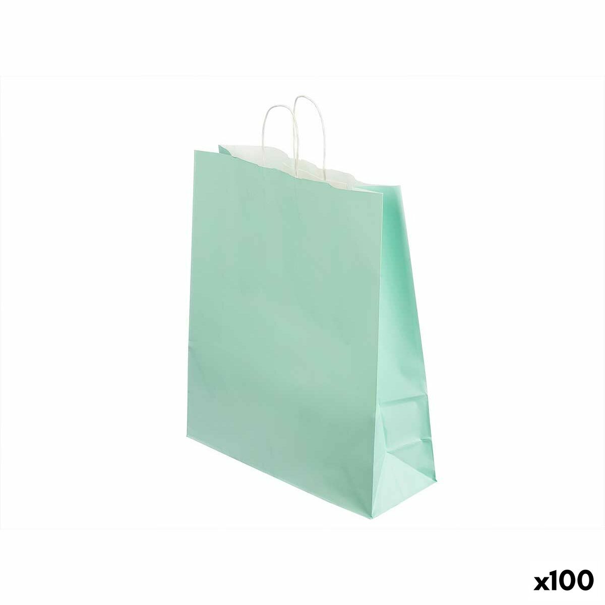 Bolsa de Papel Pincello Verde Menta 32 X 12 X 50 cm 32 x 50 x 0,2 cm (100 Unidades)