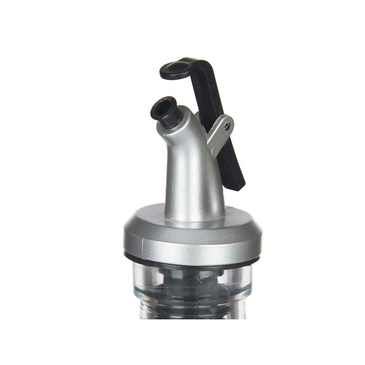 Aceitera Vivalto Transparente Vidrio Silicona Acero Polipropileno Plástico 180 ml 5 x 20 x 5 cm (12 Unidades)