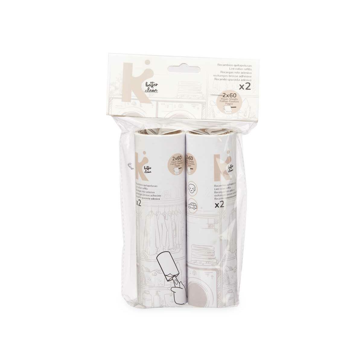 Quitapelusas Blanco 16 cm 14 x 23 x 4,5 cm Recambio (12 Unidades)