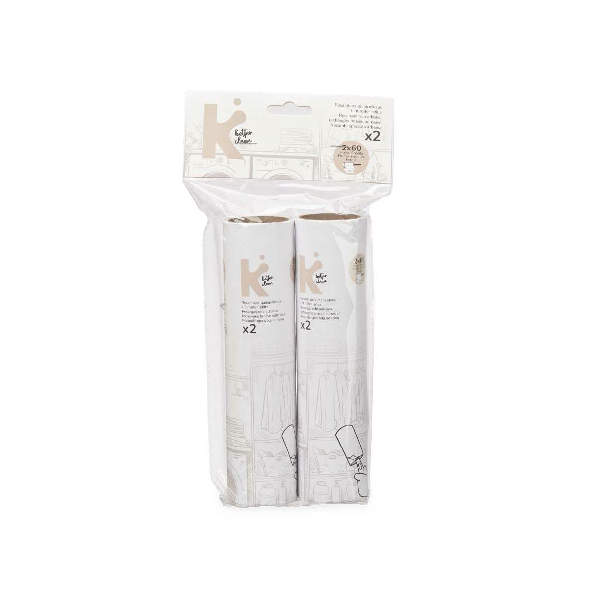 Quitapelusas Blanco 19 cm 14 x 27 x 4,5 cm Recambio (12 Unidades)