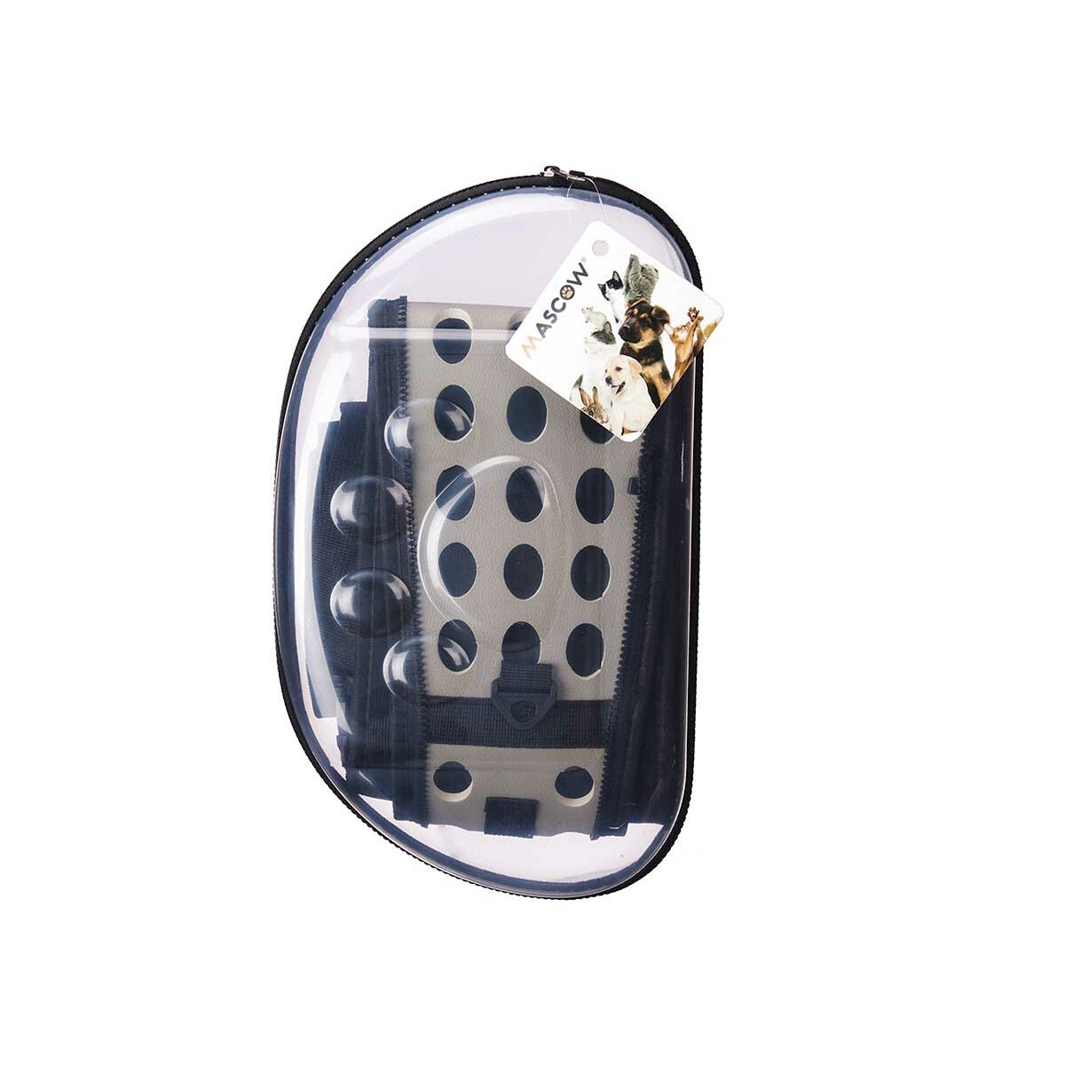 Transportín Mascow Gris Plástico 37 x 17 x 22 cm 37 x 22 x 7,5 cm (6 Unidades)