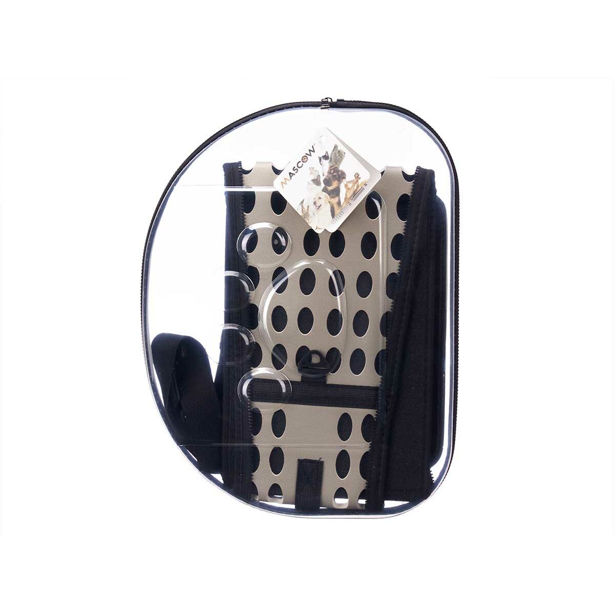 Transportín Mascow Gris Plástico 43 x 20 x 33 cm 43 x 33 x 4 cm (4 Unidades)