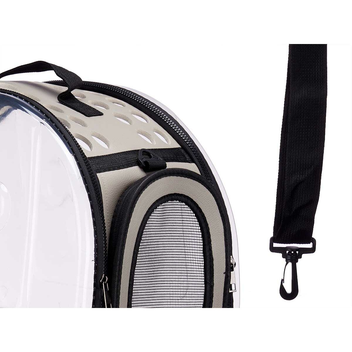 Transportín Mascow Gris Plástico 43 x 20 x 33 cm 43 x 33 x 4 cm (4 Unidades)