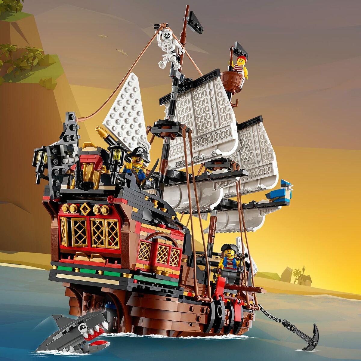 Playset de Vehículos   Lego Creator 31109 Pirate Ship         3 en 1 1260 Piezas  