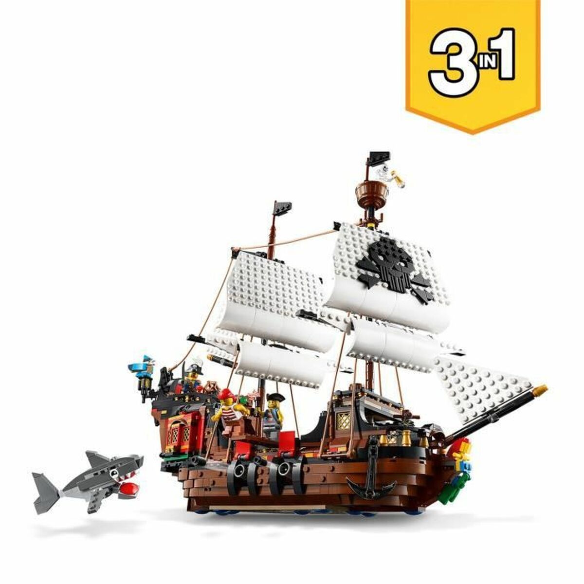 Playset de Vehículos   Lego Creator 31109 Pirate Ship         3 en 1 1260 Piezas  