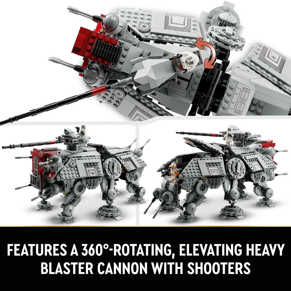 Playset   Lego Star Wars 75337 AT-TE Walker         1082 Piezas  