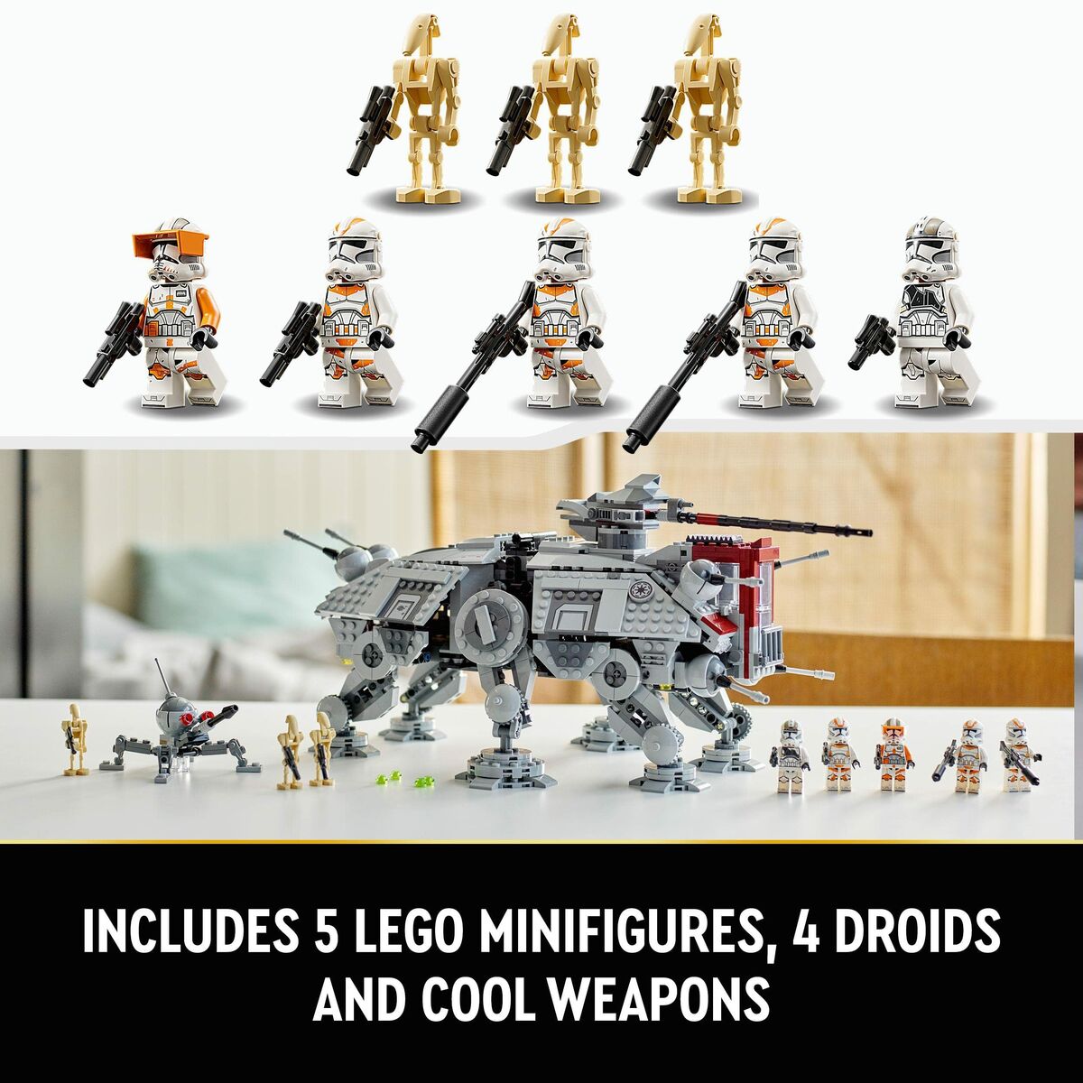 Playset   Lego Star Wars 75337 AT-TE Walker         1082 Piezas  