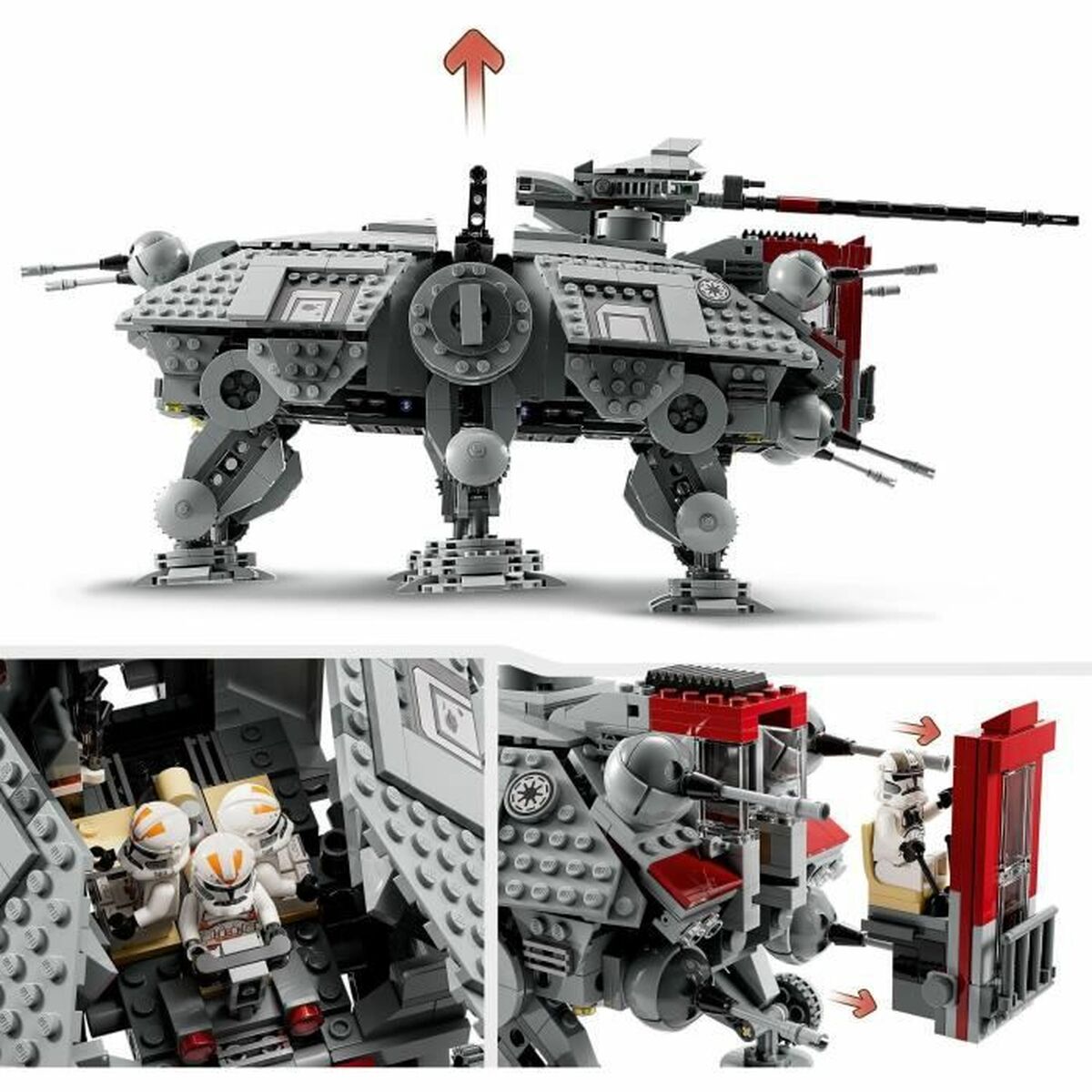 Playset   Lego Star Wars 75337 AT-TE Walker         1082 Piezas  