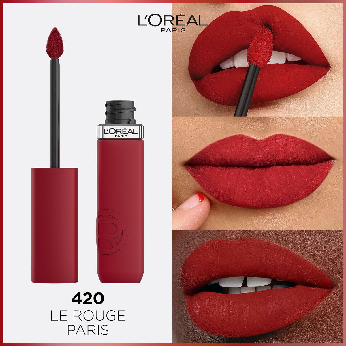Labial líquido L'Oreal Make Up Infaillible Matte Resistance True Romance Nº 420 (1 unidad)