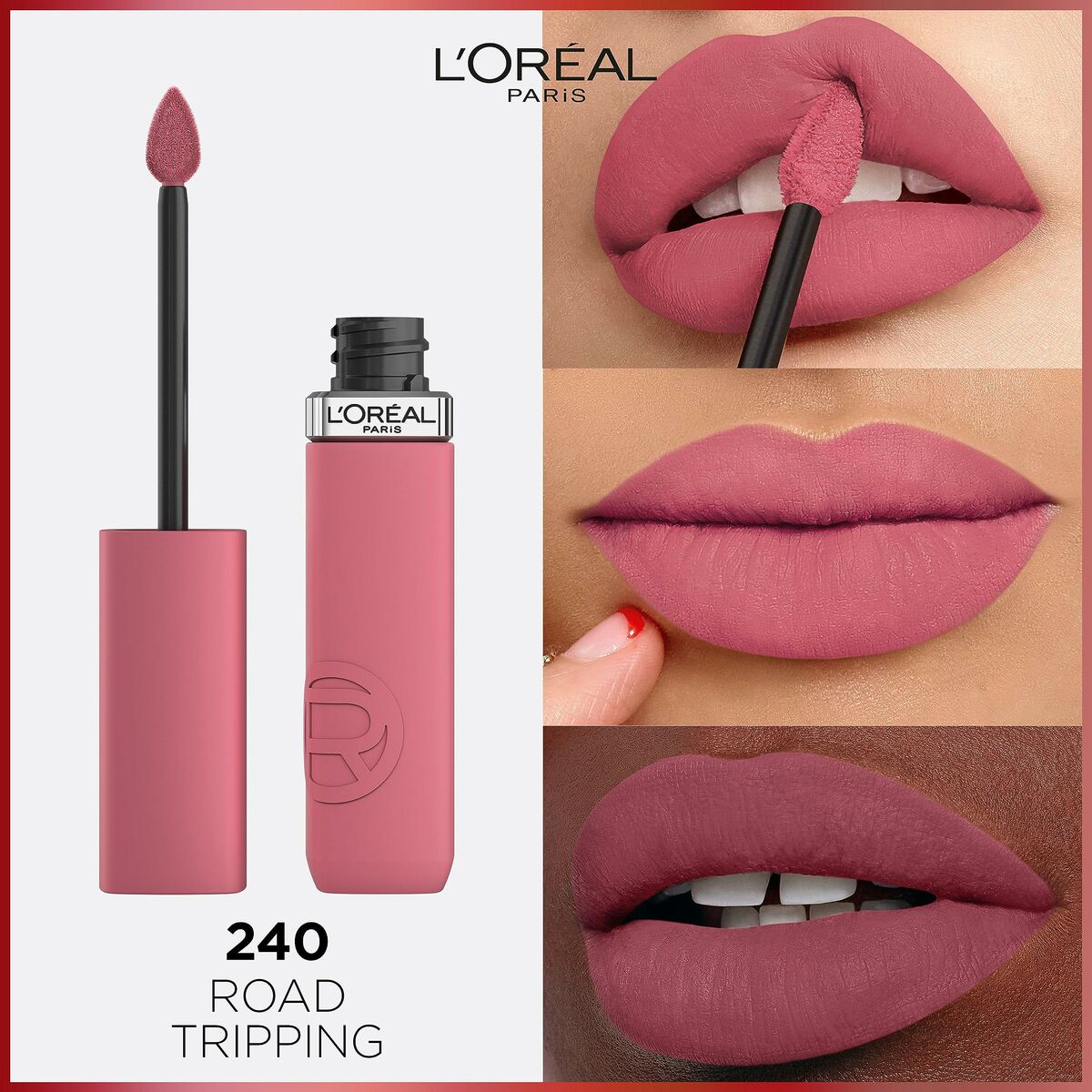 Labial líquido L'Oreal Make Up Infaillible Matte Resistance Road Tripping Nº 240 (1 unidad)