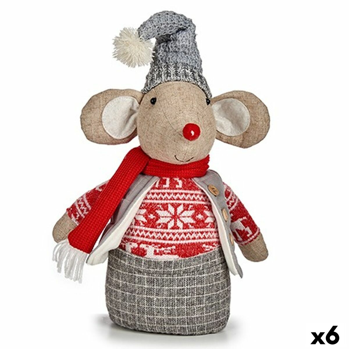 Sujetador de puerta Krist+ Tela 14 x 39 x 22 cm (6 Unidades)