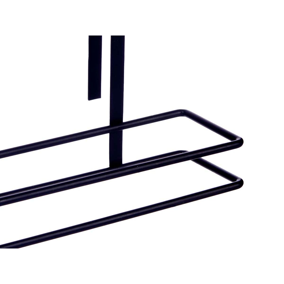 Portarrollo de Papel de Cocina Kinvara Negro Metal Hierro 34 x 17,3 x 10,5 cm (8 Unidades)